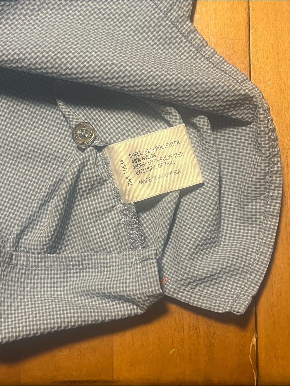 Orvis Light Blue Long-Sleeve Fishing Shirt - Picture 4 of 4